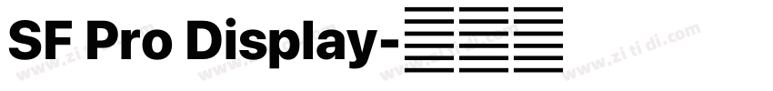 SF Pro Display字体转换
